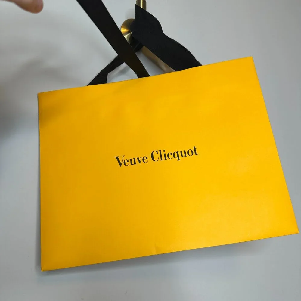 Veuve Clicquot Orange Signature Paper Gift Bag 14